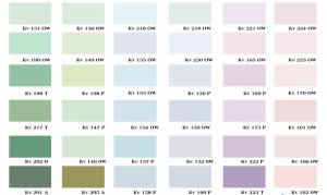 Bảng màu sơn nhà đẹp nhất