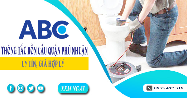 Thông tắc bồn cầu quận Phú Nhuận